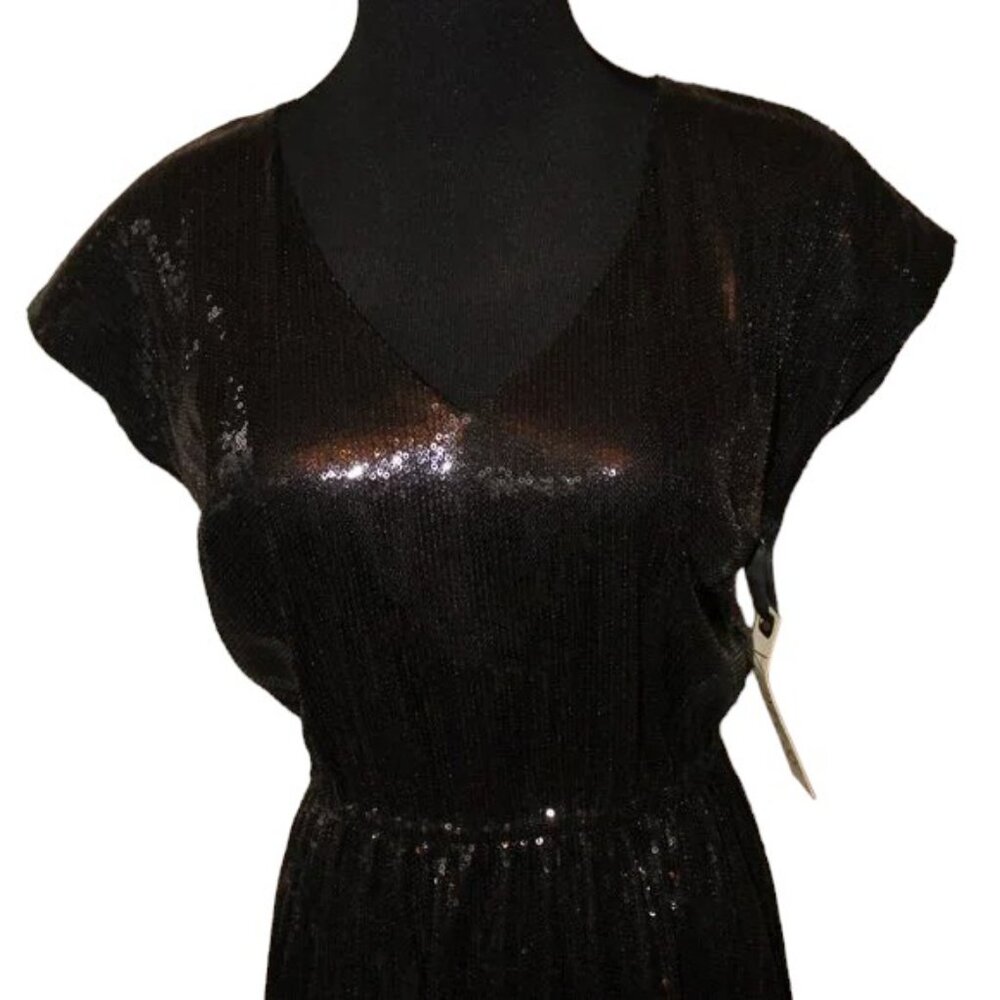 BB Dakota by Steve Madden Little Black Sequin Cocktail Size Small NWT's